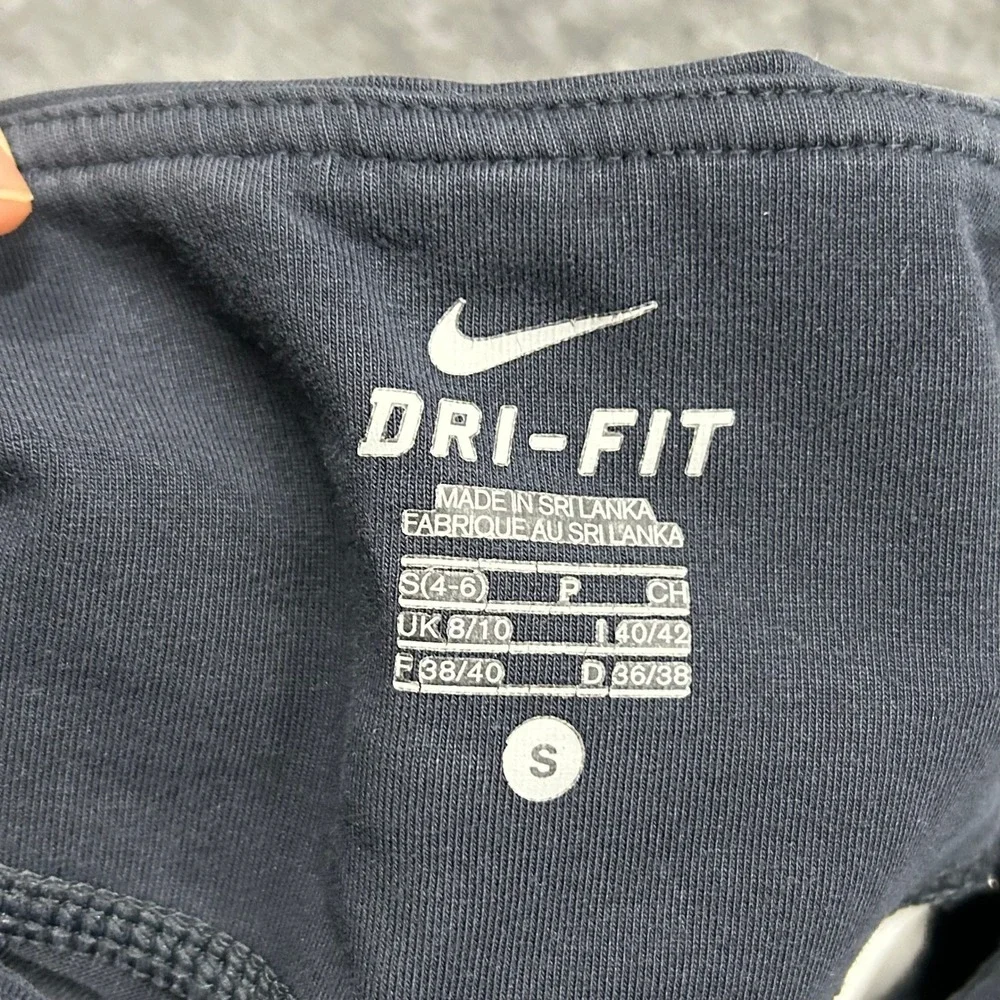 Nike Athletic Shorts Womens Size S Black Dri-Fit Cotton Blend Stretch Gym Yoga
